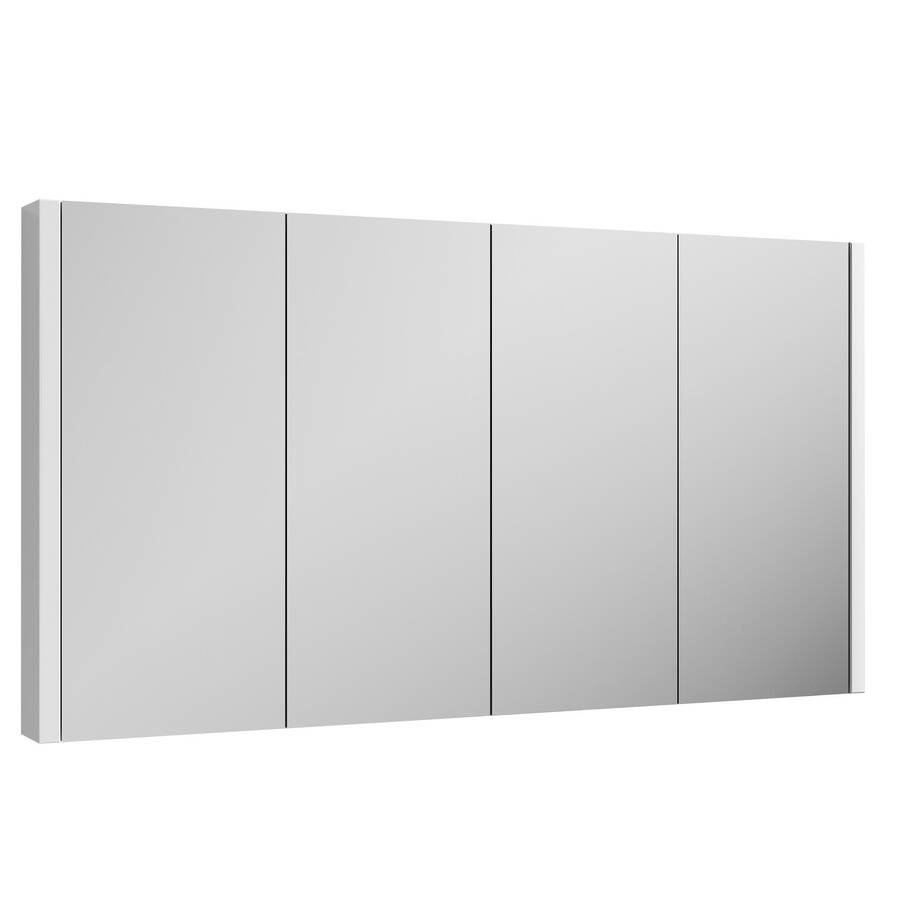 Nuie Eden 1200mm White Mirror Cabinet