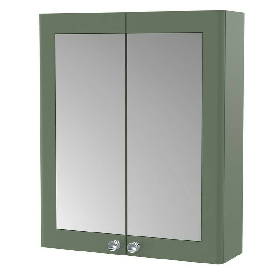 Nuie Classique 600mm Green Mirror Cabinet
