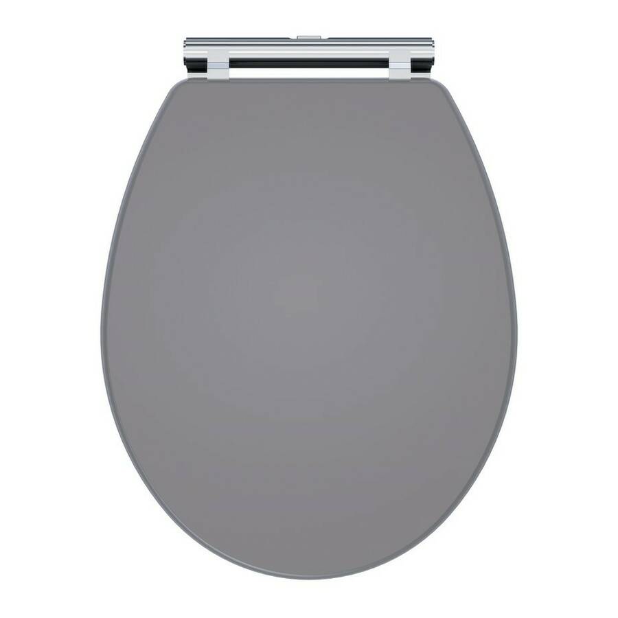 Nuie Classique Grey Round Quick Release Soft Close Toilet Seat