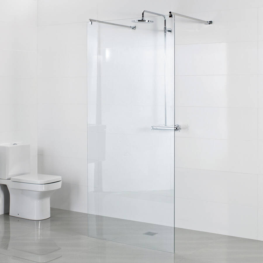 Roman Haven 10mm Select 1000mm Wetroom Linear Panel Chrome