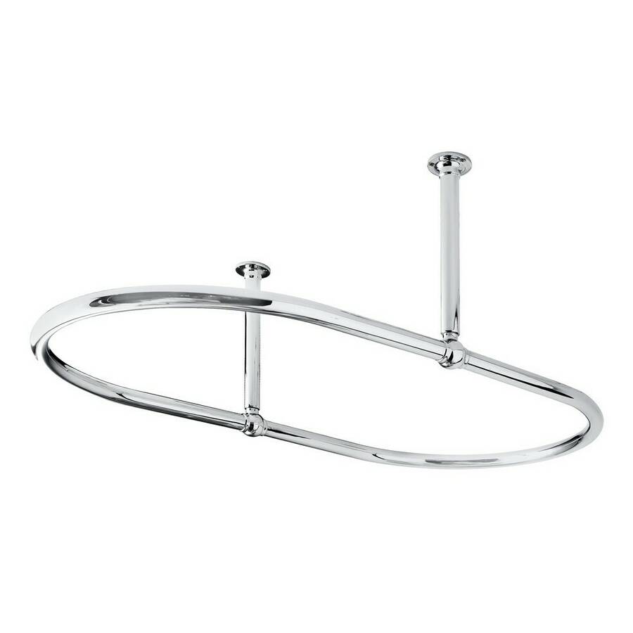 Nuie Traditional Chrome Full Shower Curtain Ring