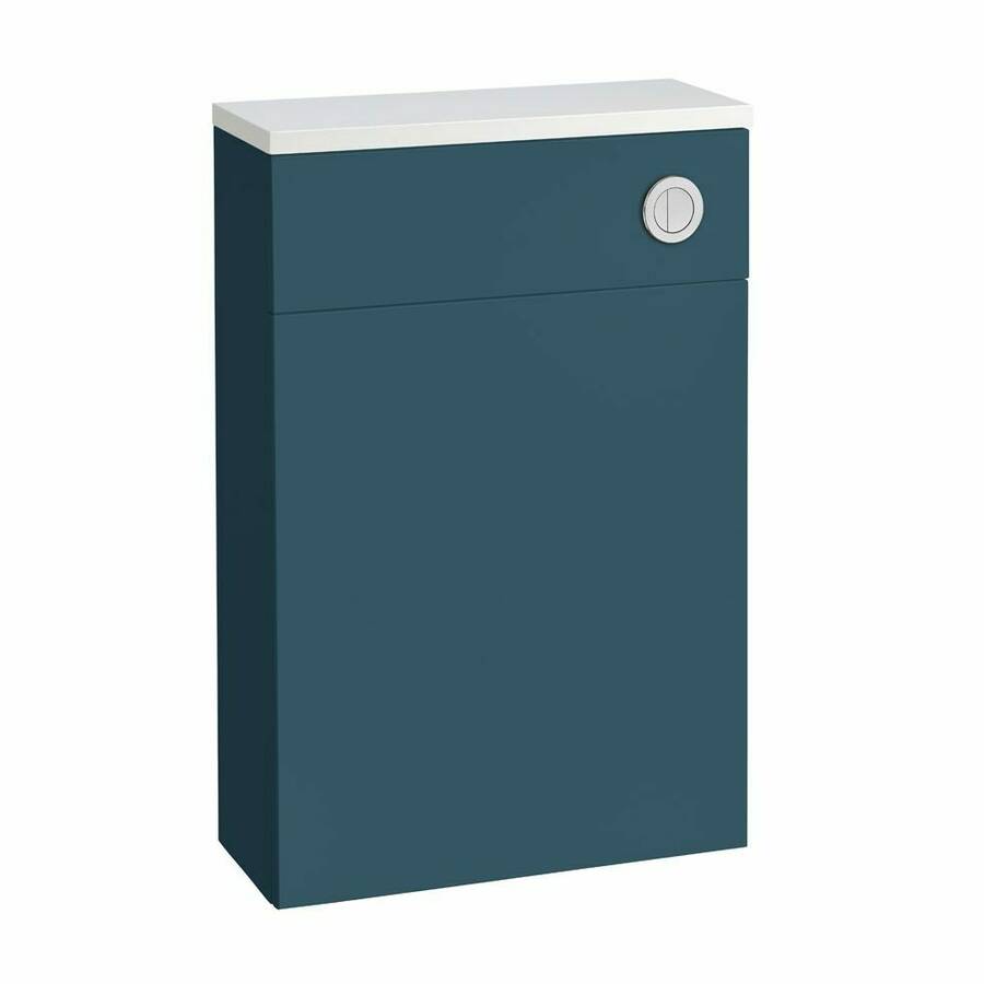Tavistock Oxford Blue Flat Fronted Back To Wall WC Unit and Worktop