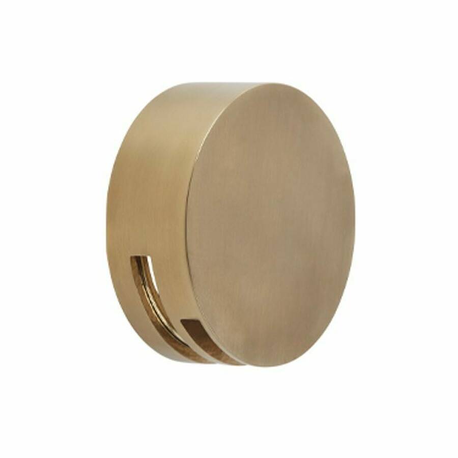 Tavistock Brushed Brass Round Overflow Bath Filler