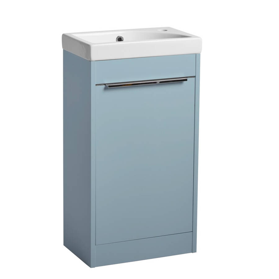 Tavistock Sequence 450mm Mineral Blue Cloakroom Unit and Basin