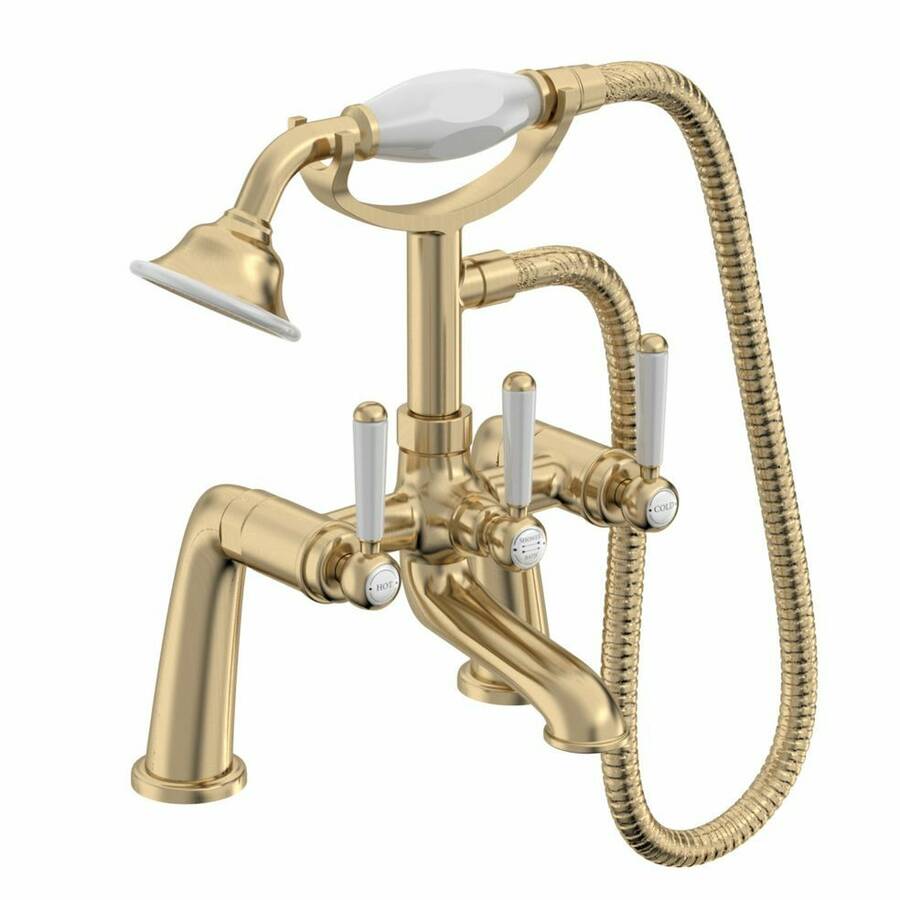 Tavistock Lansdown Brushed Brass Bath Shower Mixer