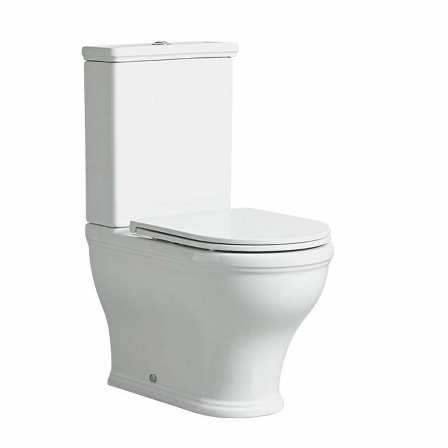 Tavistock Lansdown Short Projection Enclosed Close Coupled WC Pan and Contactless Flush Cistern