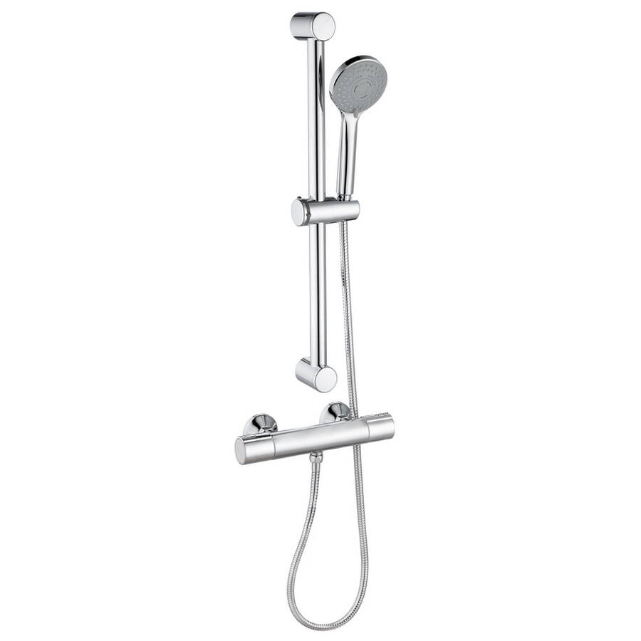 Ajax Riby Cool Touch Thermostatic Bar Mixer Shower in Chrome