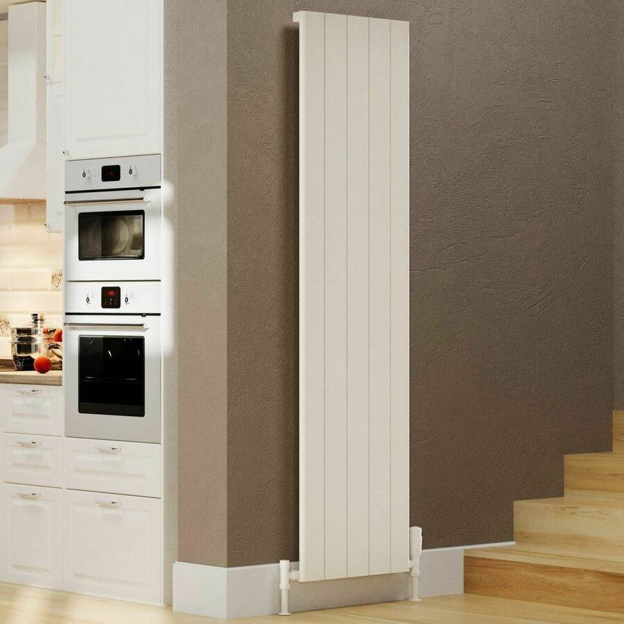 Kartell Allegro 1775 x 375mm White Single Panel Vertical Radiator