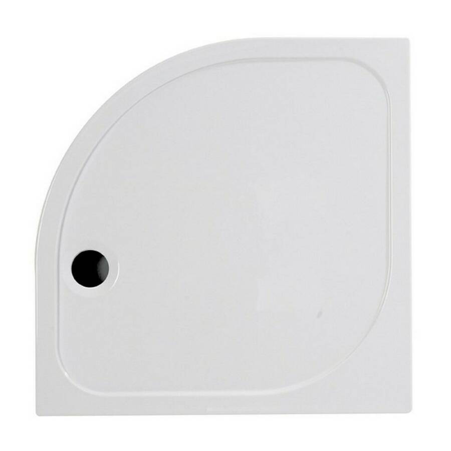 Ajax Low Profile 900 x 760mm LH Offset Quadrant Shower Tray