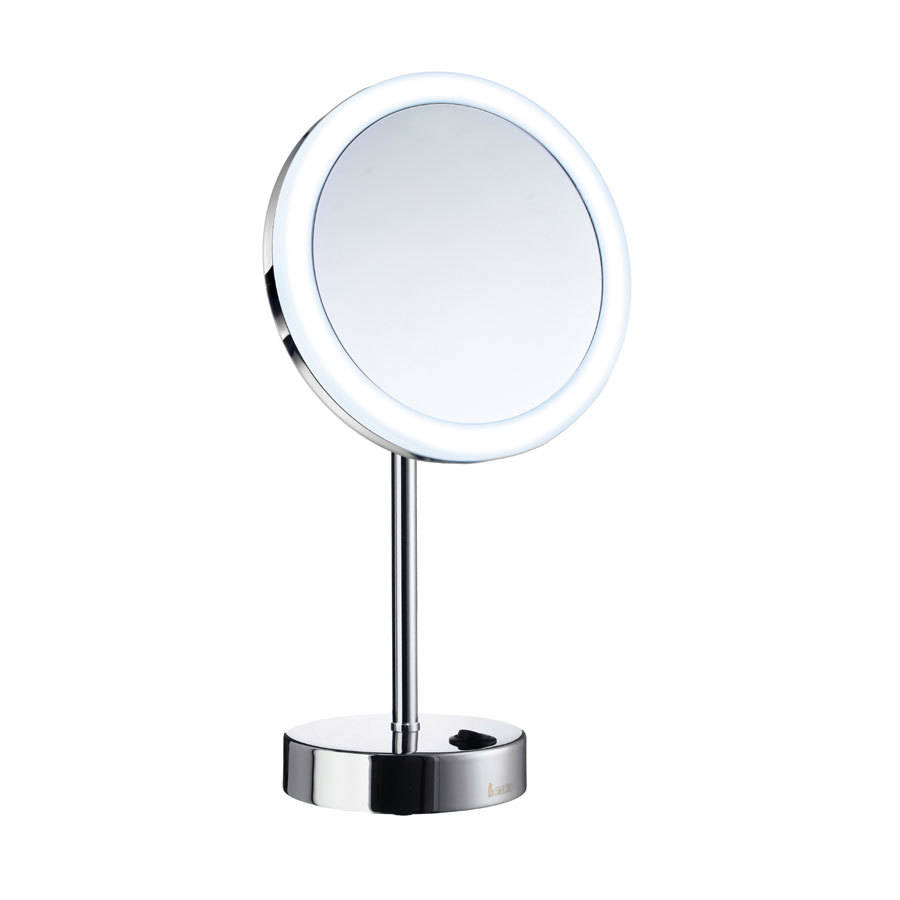Smedbo Outline Chrome 5x Shaving and Make-up Mirror with LED