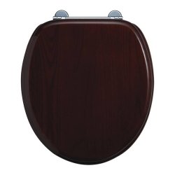 Burlington Mahogany Soft Close Toilet Seat