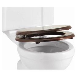 Burlington Mahogany Soft Close Toilet Seat