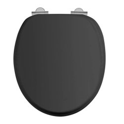 Burlington Matt Black Soft Close Toilet Seat