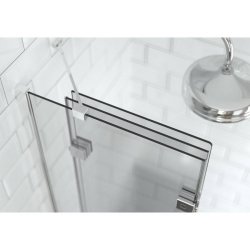 Kudos Inspire 6mm RH Three Panel In Folding Bath Screen