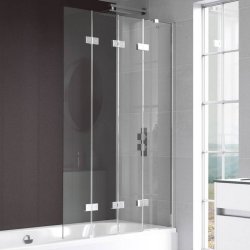 Kudos Inspire 6mm RH Four Panel In Folding Bath Screen