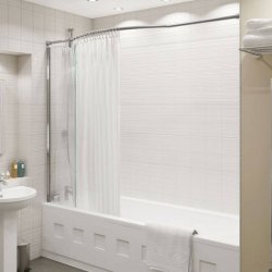 Kudos Inspire 8mm Recess Shower Panel and Integrated Rail