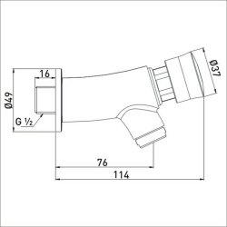 Bristan Timed Flow Soft Touch Wall Mounted Basin Tap