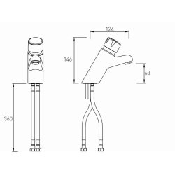 Bristan Timed Flow Temperature Control Basin Mixer Tap