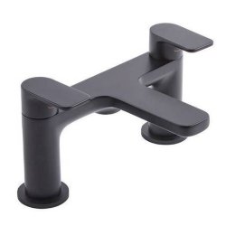 Tavistock Savour Black Deck Mounted Bath Filler