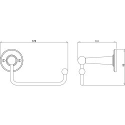 Burlington Chrome Toilet Roll Holder