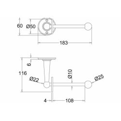 Burlington Chrome Toilet Roll Holder