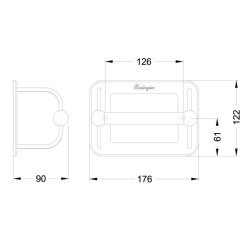 Burlington Chrome WC Roll Holder