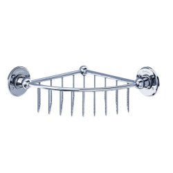 Burlington Chrome Corner Mounted Wire Basket