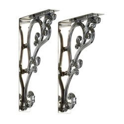 Burlington Chrome Ornate Cistern Brackets