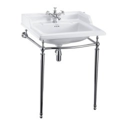 Burlington Classic 65cm Chrome Basin Washstand