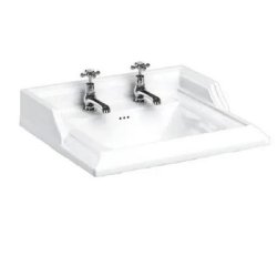 Burlington Classic Rectangular 65cm 2 Tap Hole Basin