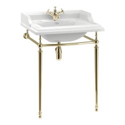 Burlington Classic 65cm Gold Basin Washstand