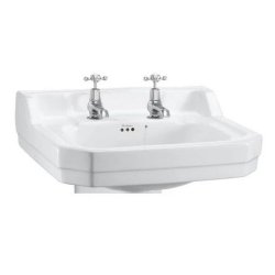 Burlington Edwardian 61cm 2 Tap Hole Basin