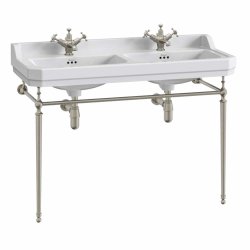 Burlington Edwardian 120cm 1 Tap Hole Double Basin