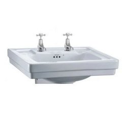 Burlington Contemporary 58cm 2 Tap Hole Basin