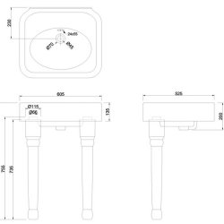 Burlington Arcade Basin Console Legs