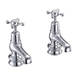 Burlington Claremont Chrome 3 Inch Basin Taps