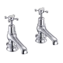 Burlington Claremont Chrome 5 Inch Basin Taps