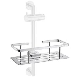 Smedbo Sideline Chrome Shower Riser Rail Basket