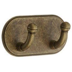 Smedbo Beslagsboden 96mm Brass Self Adhesive Double Hook