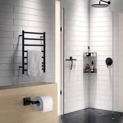 Smedbo Dry Black Electrical Compact Towel Warmer