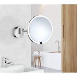 Smedbo Outline 215mm Chrome Wired Wall Mounted LED Mirror 