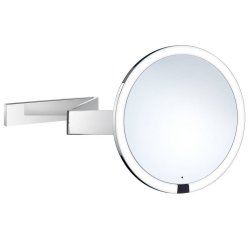 Smedbo Outline 200mm Chrome Wall Mounted LED Circular Mirror 