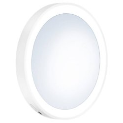 Smedbo Outline Lite 130mm White LED Make-up Mirror with Suction Cups