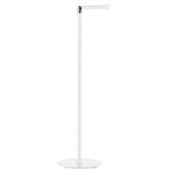 Smedbo Outline Lite White Circler Freestanding Toilet Roll Holder