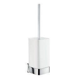 Smedbo Ice Polished Chrome Toilet Brush with Porcelain Holder