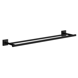 Smedbo House Black Double Towel Rail