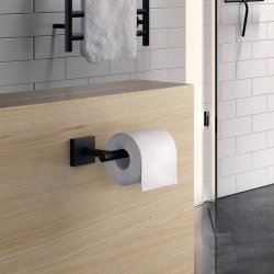 Smedbo House Toilet Roll Holder in Black