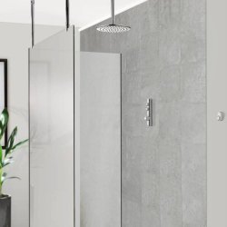 Aqualisa iSystem Concealed Smart Shower with Ceiling Fixed Head (HP/Combi)