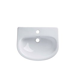 Tavistock Micra Evo 475mm 1 Tap Slim Depth Hole Semi-Countertop Basin