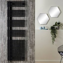 Redroom Omnia Right Handed Black 1161 x 496mm Towel Radiator